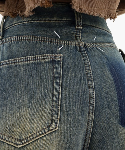 Vipoa(ヴィポア)の「ビンテージウォッシュデザインワイドデニム(デニムパンツ・レディース・ブルー・MEDIUM/LARGE)」の7枚目の写真