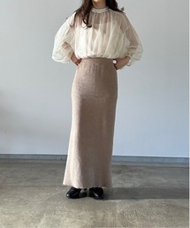 t a r o s u | straight rib knit skirt/ストレートリブニットスカート(スカート)