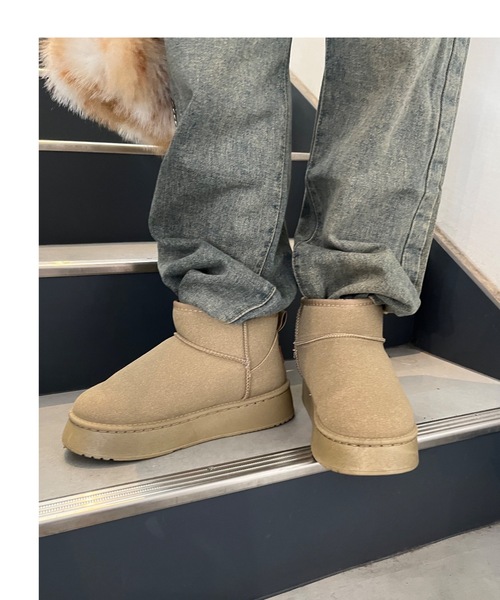 nemne store(ネンネストア)の「【Ne/Flim】ムートンショートブーツ(ブーツ・レディース・キャメル/ブラック/グレー・MEDIUM/LARGE/SMALL)」の11枚目の写真