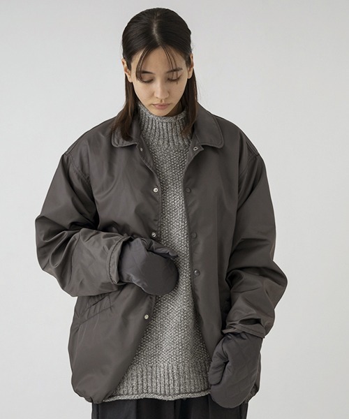 SUBLIME（サブライム）の「【SUBLIME / サブライム】キルティング ミトン グローブ 手袋 キャンプ アウトドア ユニセックス 大人カジュアル（手袋・レディース・グレー/オリーブ/ブラック/モカ・FREE）」の6枚目の写真