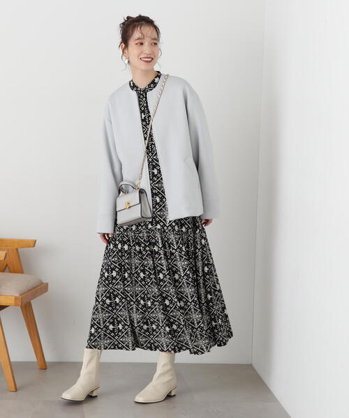 N.（N. Natural Beauty Basic）（エヌエヌナチュラルビューティーベーシック）の「【S Size Line】◆タイルプリントワンピース（ワンピース・レディース・ホワイト系その他/ブラック系その他・SMALL/MEDIUM）」の22枚目の写真