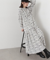 N.(N. Natural Beauty Basic) | 【S Size Line】◆タイルプリントワンピース(ワンピース)