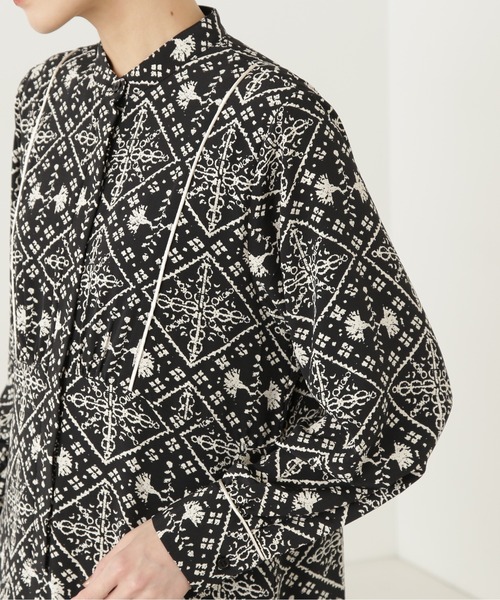 N.（N. Natural Beauty Basic）（エヌエヌナチュラルビューティーベーシック）の「【S Size Line】◆タイルプリントワンピース（ワンピース・レディース・ホワイト系その他/ブラック系その他・SMALL/MEDIUM）」の20枚目の写真