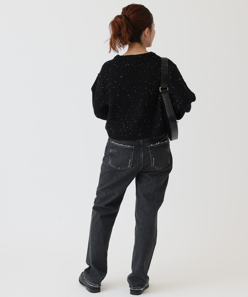 Spick & Span スパンコールショート丈ニット Spick & Span（スピック