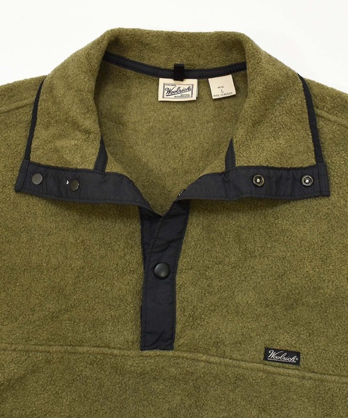 WOOLRICH(ウールリッチ)の「【ヴィンテージ古着】90's WOOLRICH/ウールリッチ POLARTEC フリース スナップシャツ(その他トップス・メンズ・カーキ・LARGE)」の8枚目の写真