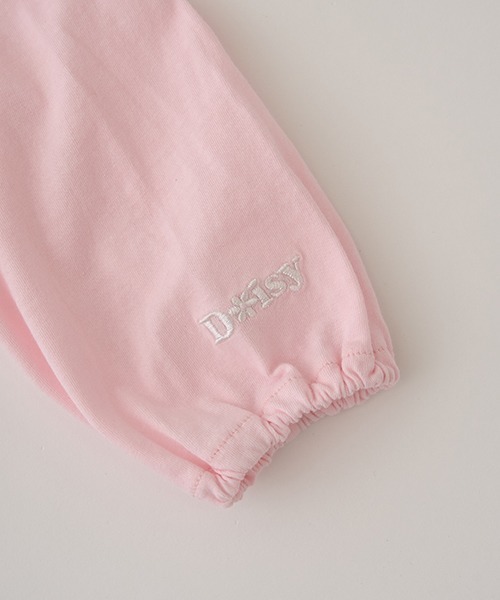 Lycee mine(リセマイン)の「【型崩れしないやわらかコットン】前後どっちでもOK!フリル長袖Tシャツ(Tシャツ/カットソー・キッズ・エメラルド/ネイビー/ライトピンク/トップグレー/サックスブルー/オフホワイト・100cm/120cm/150cm/110cm/130cm/140cm)」の16枚目の写真