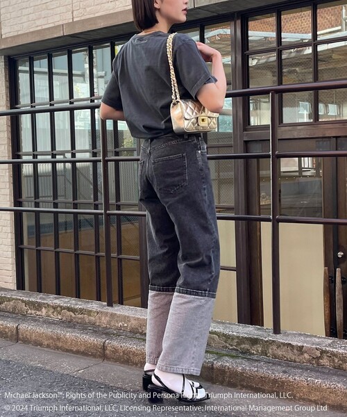 GOOD ROCK SPEED（グッドロックスピード）の「【GOOD ROCK SPEED/グッドロックスピード】MICHAEL JACKSON Tシャツ（Tシャツ/カットソー・レディース・チャコールグレー・FREE）」の4枚目の写真