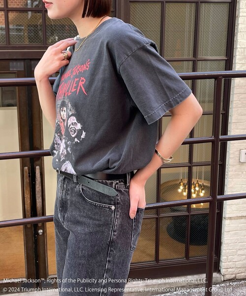 GOOD ROCK SPEED（グッドロックスピード）の「【GOOD ROCK SPEED/グッドロックスピード】MICHAEL JACKSON Tシャツ（Tシャツ/カットソー・レディース・チャコールグレー・FREE）」の8枚目の写真