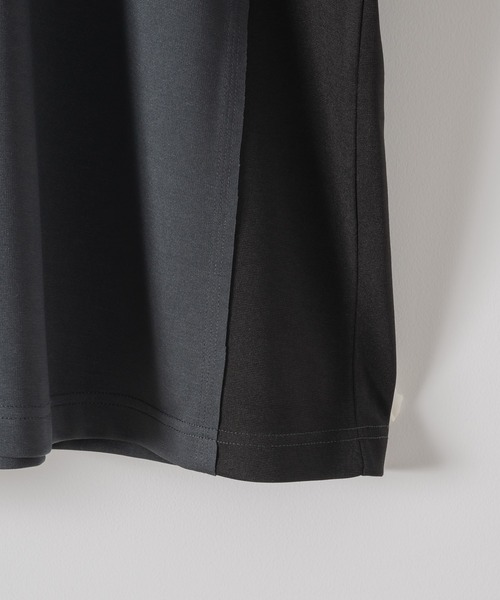 DOOPZ(ドープス)の「SWITCHING LAYERED CUTSEW - 切替レイヤードカットソー(Tシャツ/カットソー・メンズ・ブラック/チャコールグレー・LARGE/MEDIUM/SMALL)」の12枚目の写真