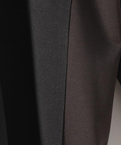 DOOPZ(ドープス)の「SWITCHING LAYERED CUTSEW - 切替レイヤードカットソー(Tシャツ/カットソー・メンズ・ブラック/チャコールグレー・LARGE/MEDIUM/SMALL)」の6枚目の写真