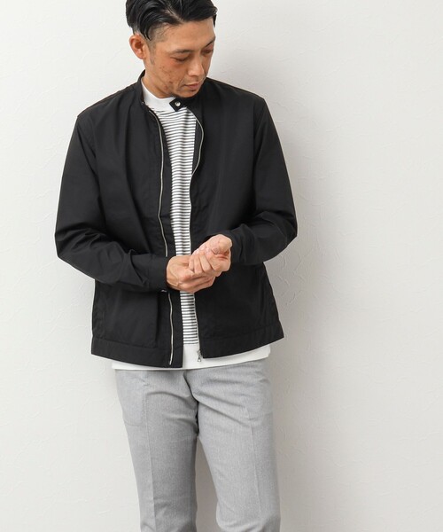 NOLLEY’S（ノーリーズ）の「【小松マテーレ/LIMONTA】ナイロンライダースシャツ（シャツ/ブラウス・メンズ・ブラウン/ブラック/オリーブ/ネイビー・XL/S/M/L）」の18枚目の写真