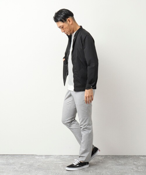 NOLLEY’S（ノーリーズ）の「【小松マテーレ/LIMONTA】ナイロンライダースシャツ（シャツ/ブラウス・メンズ・ブラウン/ブラック/オリーブ/ネイビー・XL/S/M/L）」の20枚目の写真