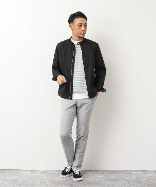 NOLLEY’S（ノーリーズ）の「【小松マテーレ/LIMONTA】ナイロンライダースシャツ（シャツ/ブラウス・メンズ・ブラウン/ブラック/オリーブ/ネイビー・XL/S/M/L）」の21枚目の写真