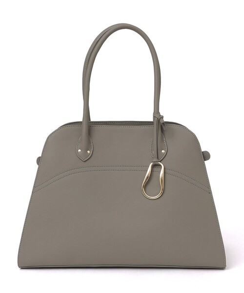 SHIPS（シップス）の「* チャーム付き A4 ビッグ トート 24SS ◇（ビジネスバッグ・レディース・ブラック/ライトグレー/ベージュ/ライトブルー・ONE SIZE）」の5枚目の写真