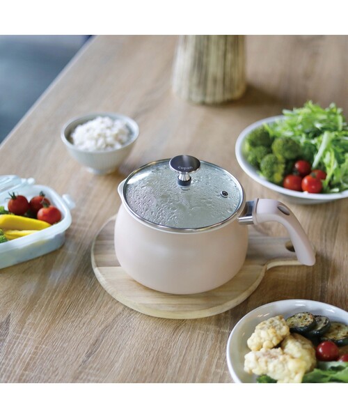 one'sterrace（ワンズテラス）の「◆CB ザル付き多用途鍋 1.8（鍋/フライパン・レディース・グレー系4/ベージュ系8・99）」の4枚目の写真