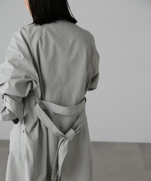 FREE'S MART（フリーズマート）の「2WAYスタンドカラーコート（トレンチコート・レディース・グレー/ベージュ/ベージュ系その他・SMALL/MEDIUM）」の8枚目の写真