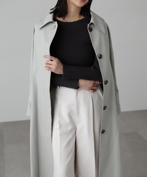 FREE'S MART（フリーズマート）の「2WAYスタンドカラーコート（トレンチコート・レディース・グレー/ベージュ/ベージュ系その他・SMALL/MEDIUM）」の15枚目の写真