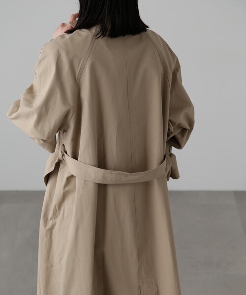 FREE'S MART（フリーズマート）の「2WAYスタンドカラーコート（トレンチコート・レディース・グレー/ベージュ/ベージュ系その他・SMALL/MEDIUM）」の10枚目の写真