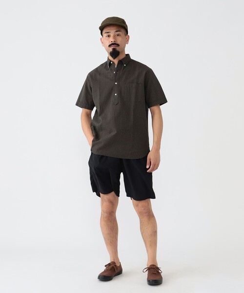 美品 25SS BEAMS PLUS プルオーバー シアサッカー シャツ M BEAMS PLUS（ビームスプラス）の「BEAMS PLUS / シアサッカー