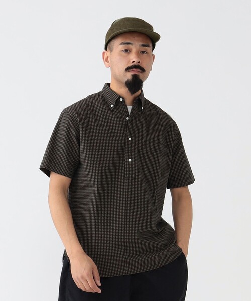 美品 25SS BEAMS PLUS プルオーバー シアサッカー シャツ M 美品 25SS BEAMS PLUS プルオーバー シアサッカー シャツ M