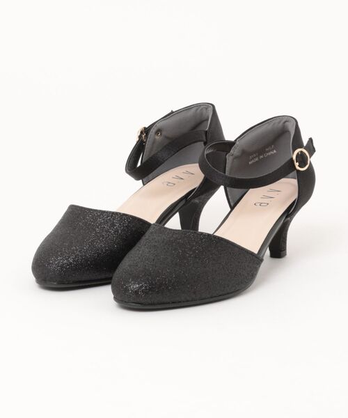 a.v.v（アーヴェヴェ）の「a.v.v / 美脚 セパレートパンプス（パンプス・レディース・ピンク/ブラック/ブラック系その他/シルバー・23.0cm/23.5cm/24.0cm/24.5cm/22.5cm）」の2枚目の写真