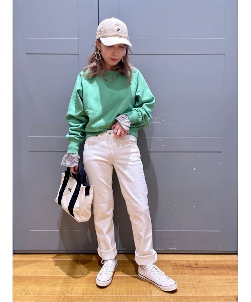 SOMETHING(サムシング)の「SOMETHING(サムシング)【レディース】「ELSA」スタンダードストレートパンツ(デニムパンツ・レディース・ホワイト・26inch/27inch/28inch/29inch/30inch/25inch)」の4枚目の写真