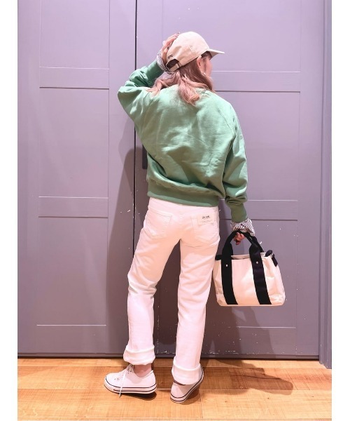 SOMETHING(サムシング)の「SOMETHING(サムシング)【レディース】「ELSA」スタンダードストレートパンツ(デニムパンツ・レディース・ホワイト・26inch/27inch/28inch/29inch/30inch/25inch)」の3枚目の写真