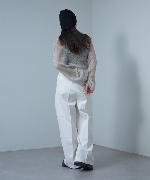 COLONY 2139（コロニートゥーワンスリーナイン）の「ワイドレッグチノパンツ（チノパンツ・レディース・ホワイト/キャメル/ブラック・SMALL/MEDIUM）」の20枚目の写真