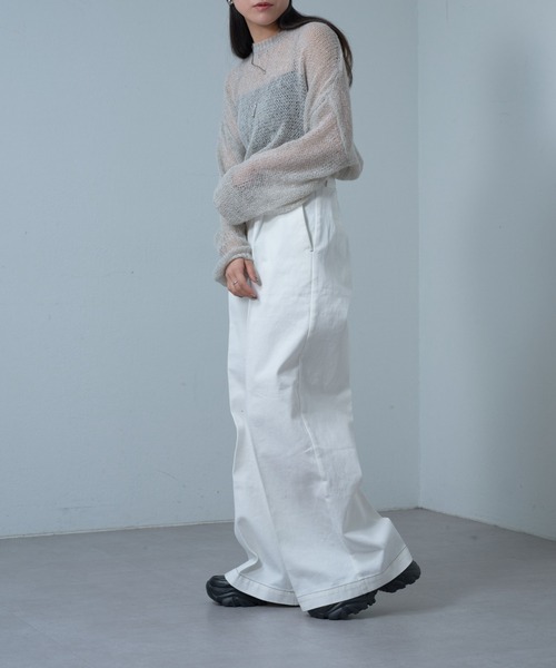 COLONY 2139（コロニートゥーワンスリーナイン）の「ワイドレッグチノパンツ（チノパンツ・レディース・ホワイト/キャメル/ブラック・SMALL/MEDIUM）」の21枚目の写真