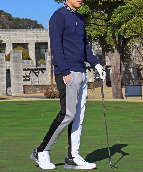セール】配色切替カラーリング ゴルフパンツ ゴルフウェア（ゴルフ