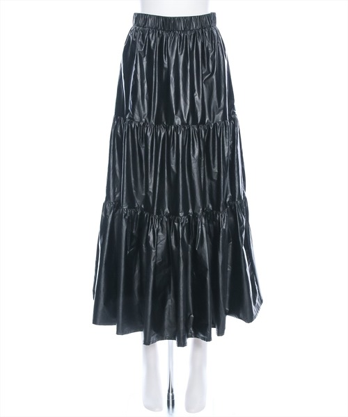 clear（クリア）の「グリッターティアードロングスカート/シャイニー（スカート・レディース・ブラック/シルバー・F）」の13枚目の写真