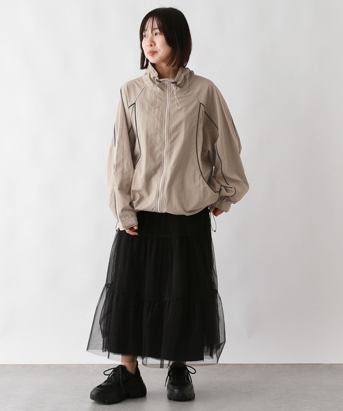 LEPSIM（レプシィム）の「パイピングBIGジャケット　987535（その他アウター・レディース・ブラック/ベージュ/ライトグレー・FREE）」の14枚目の写真