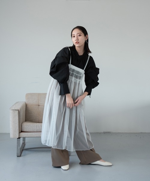 ブラウス シャツ VOLUME SLEEVE BLOUSE(ボリュームスリーブブラウス) レディース Limue ブラウス シャツ ボリュームスリーブブラウス レディース