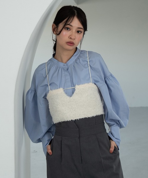 Amiur（エミレ）の「round volume sleeve blouse / ラウンド