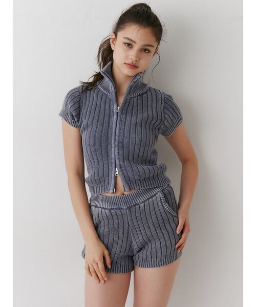 GYDA（ジェイダ）の「【SETUP着用可】ブリーチワイドリブニットショートパンツ（その他パンツ・レディース・オフホワイト/ブラック/ネイビー・FREE）」の21枚目の写真