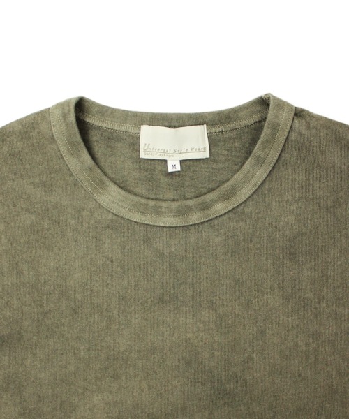 Universal Style Wear（ユニバーサルスタイルウェア）の「Universal Style Wear フリンジ Tee（Tシャツ/カットソー・メンズ・スミクロ/ブラウン/カーキ/グレイッシュベージュ・MEDIUM/X-LARGE/LARGE）」の9枚目の写真