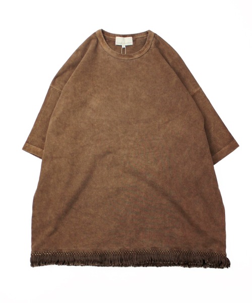 Universal Style Wear（ユニバーサルスタイルウェア）の「Universal Style Wear フリンジ Tee（Tシャツ/カットソー・メンズ・スミクロ/ブラウン/カーキ/グレイッシュベージュ・MEDIUM/X-LARGE/LARGE）」の19枚目の写真