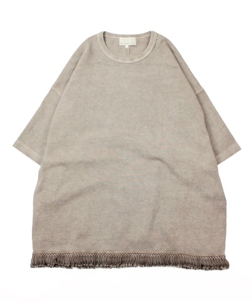 Universal Style Wear（ユニバーサルスタイルウェア）の「Universal Style Wear フリンジ Tee（Tシャツ/カットソー・メンズ・スミクロ/ブラウン/カーキ/グレイッシュベージュ・MEDIUM/X-LARGE/LARGE）」の20枚目の写真