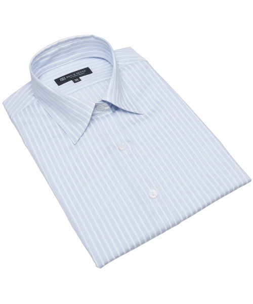 TOKYO SHIRTS(トウキョウシャツ)の「形態安定ノーアイロン レギュラー 7分袖ビジネスワイシャツ(ビジネスシャツ・レディース・ブルー・S/LL/XL/L/M)」の1枚目の写真