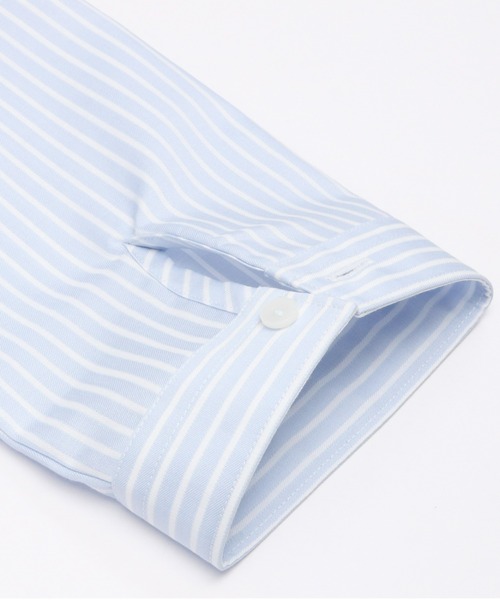 TOKYO SHIRTS(トウキョウシャツ)の「形態安定ノーアイロン レギュラー 7分袖ビジネスワイシャツ(ビジネスシャツ・レディース・ブルー・S/LL/XL/L/M)」の4枚目の写真