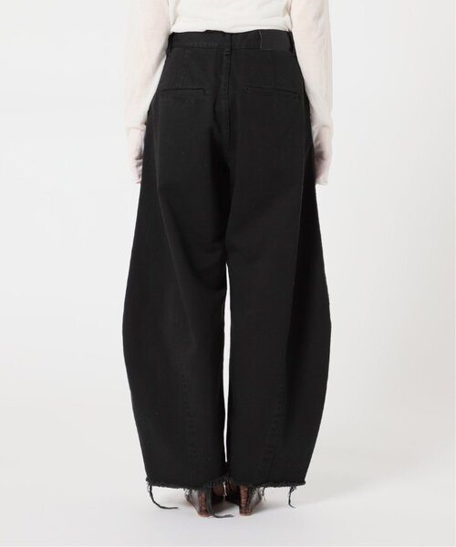 plage(プラージュ)の「《追加》balloon tapered パンツ(デニムパンツ・レディース・ブラック/ホワイト・34/36/38)」の8枚目の写真