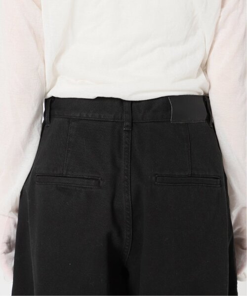 plage(プラージュ)の「《追加》balloon tapered パンツ(デニムパンツ・レディース・ブラック/ホワイト・34/36/38)」の9枚目の写真