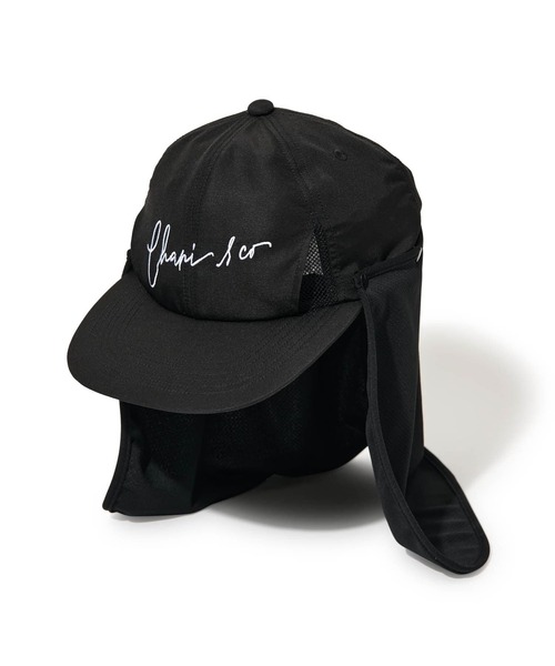 CHARI&CO(チャリアンドコー)の「SCRIPT SUNSHADE 6PANEL CAP(キャップ・メンズ・ブラック・FREE)」の5枚目の写真