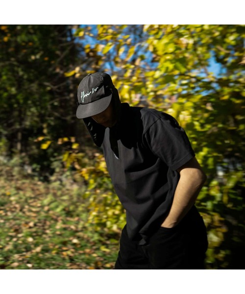 CHARI&CO(チャリアンドコー)の「SCRIPT SUNSHADE 6PANEL CAP(キャップ・メンズ・ブラック・FREE)」の9枚目の写真