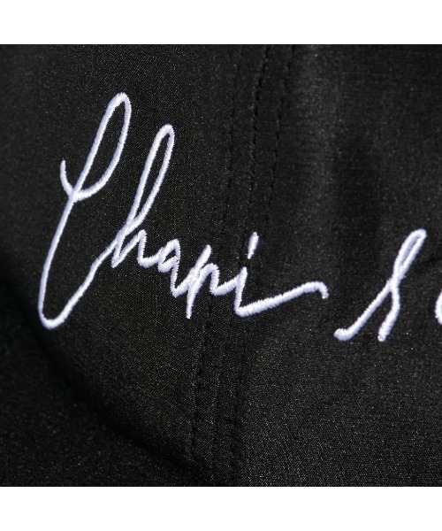 CHARI&CO(チャリアンドコー)の「SCRIPT SUNSHADE 6PANEL CAP(キャップ・メンズ・ブラック・FREE)」の15枚目の写真
