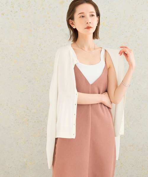 URBAN RESEARCH ROSSO WOMEN（アーバンリサーチ　ロッソ）の「ウォッシャブルカーディガン（カーディガン/ボレロ・レディース・ブラック/ブルー系その他/オレンジ/ホワイト・FREE）」の11枚目の写真