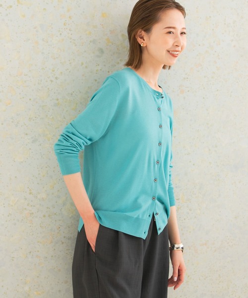 URBAN RESEARCH ROSSO WOMEN（アーバンリサーチ　ロッソ）の「ウォッシャブルカーディガン（カーディガン/ボレロ・レディース・ブラック/ブルー系その他/オレンジ/ホワイト・FREE）」の18枚目の写真