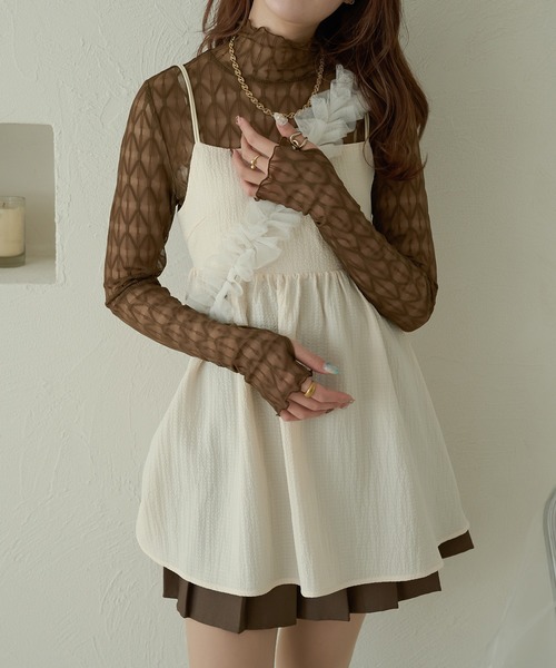 Ambre Neige(アンブルネージュ)の「ガラシアーハイネックトップス/【WEB/EC限定商品】(Tシャツ/カットソー・レディース・アイボリー/ブラック/ピンク/ダークブラウン・FREE)」の19枚目の写真