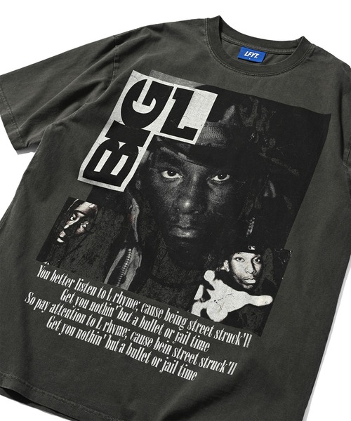 LFYT（エルエフワイティー）の「LFYT ラファイエット [Lafayette] - ビッグエル プリント Tシャツ [BIG L COVER TEE LS240104]（Tシャツ/カットソー・メンズ・ブラック・M/L/XL/XXL/S）」の3枚目の写真