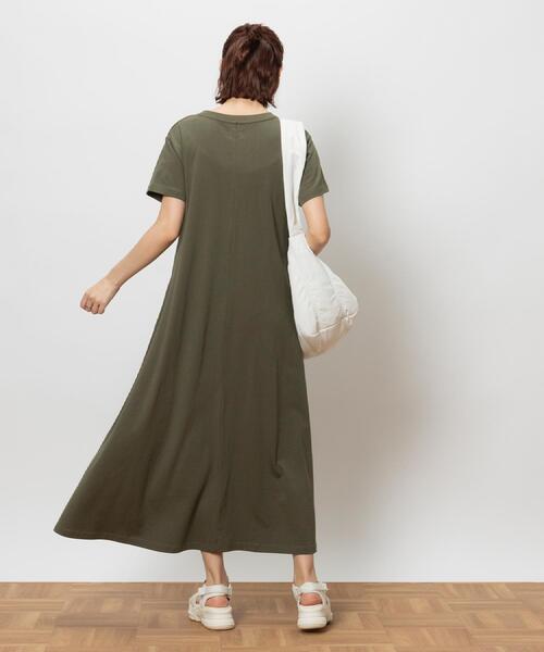 Lee(リー)の「Lee(リー)デニムポケットワンピース(Tシャツ/カットソー・レディース・オリーブ・M/L/XL)」の12枚目の写真
